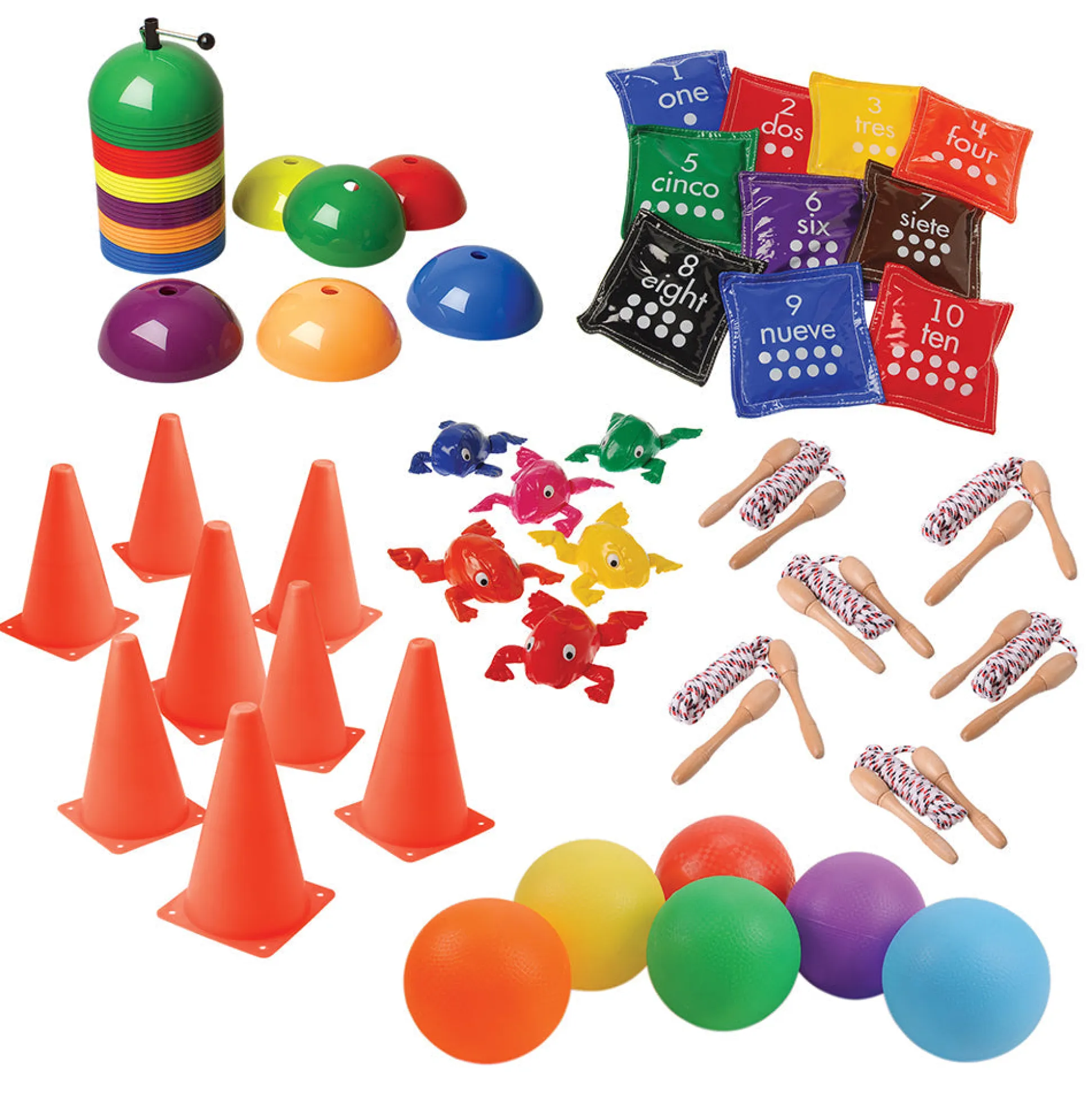Preschool Classroom Active Play Kit | 72-Piece Gross Motor, Balance & Early Learning Set