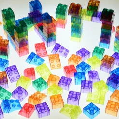 Preschool Size Transparent Building Bricks