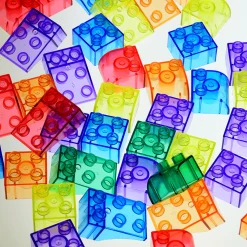 Preschool Size Transparent Building Bricks