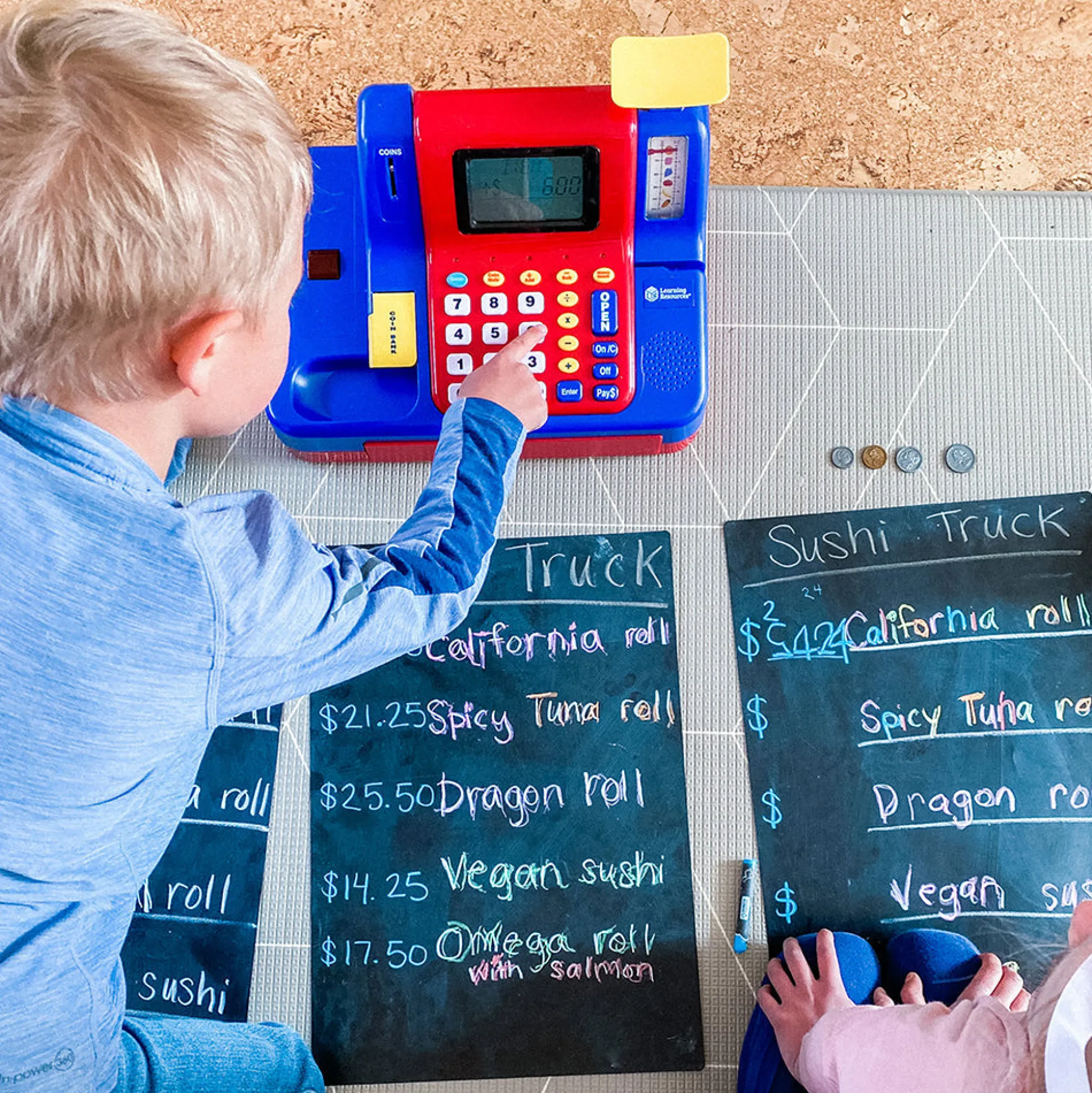 Pretend and Play® Teaching Cash Register | Engaging Money Math Games & Play Money Included
