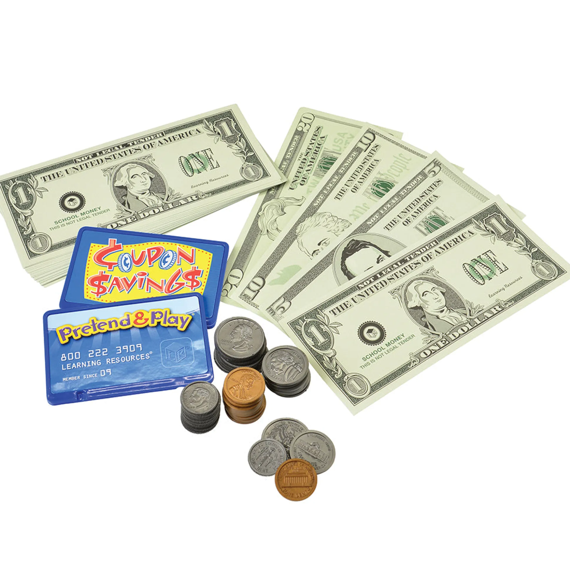 Pretend and Play® Teaching Cash Register | Engaging Money Math Games & Play Money Included