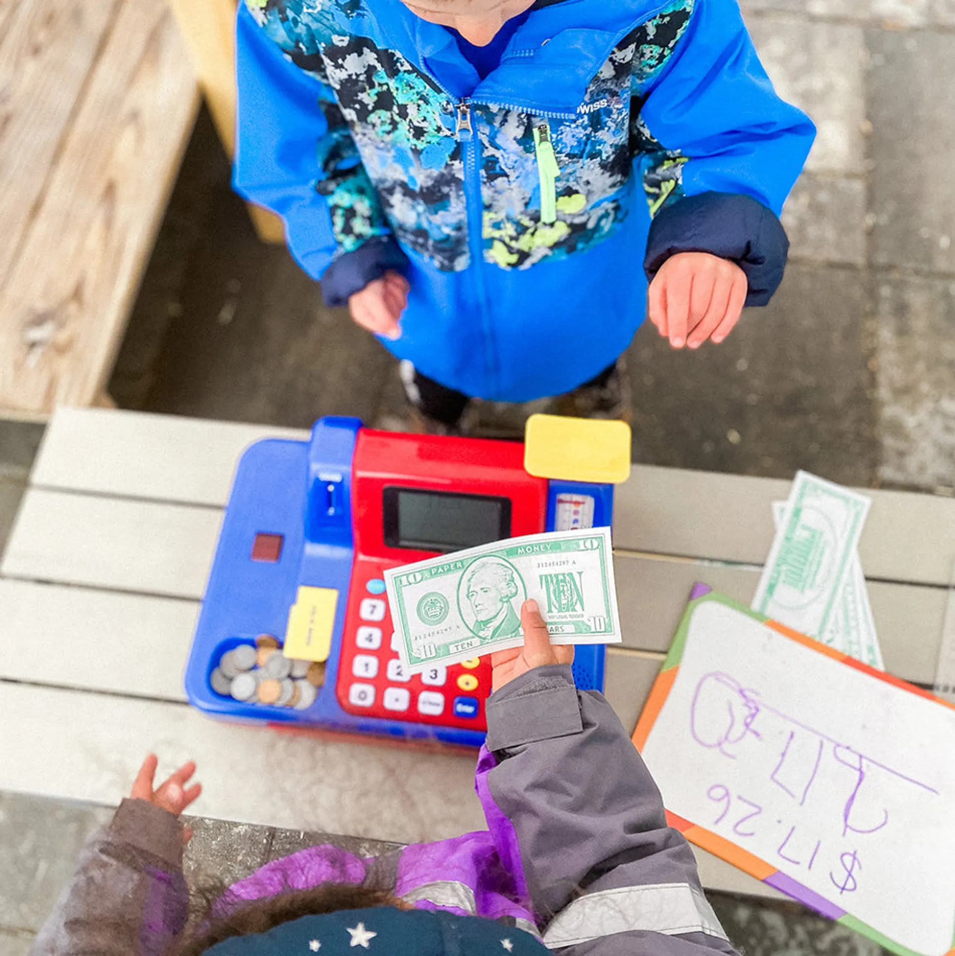 Pretend and Play® Teaching Cash Register | Engaging Money Math Games & Play Money Included