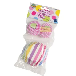 Pretend Baking & Craft Cupcake Liner & Pick Set – 24 Pack