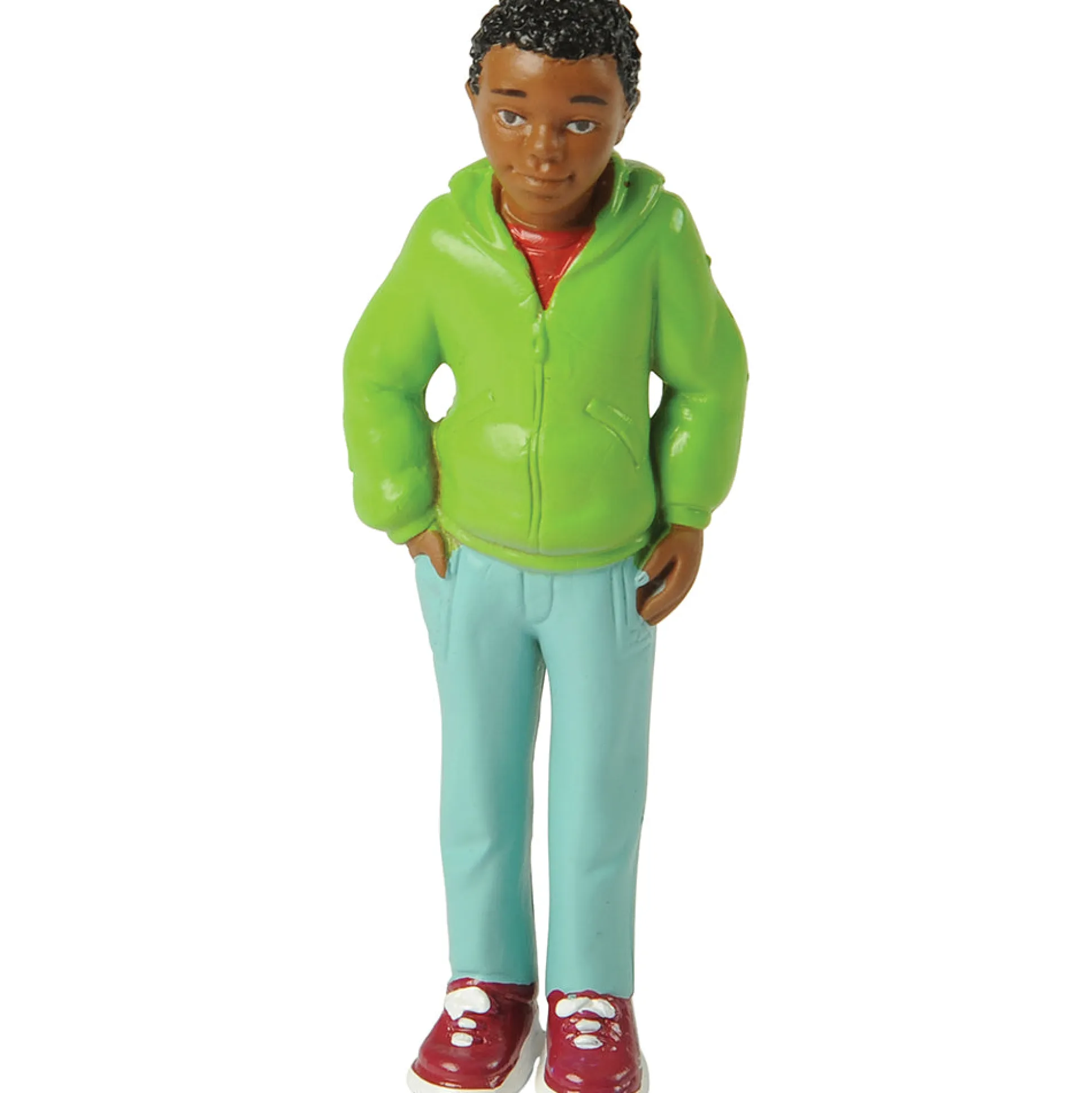 Pretend Play Family African American Brother Individual Figure