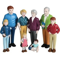 Pretend Play Vinyl Family Figurines | 32 Piece Multicultural Set