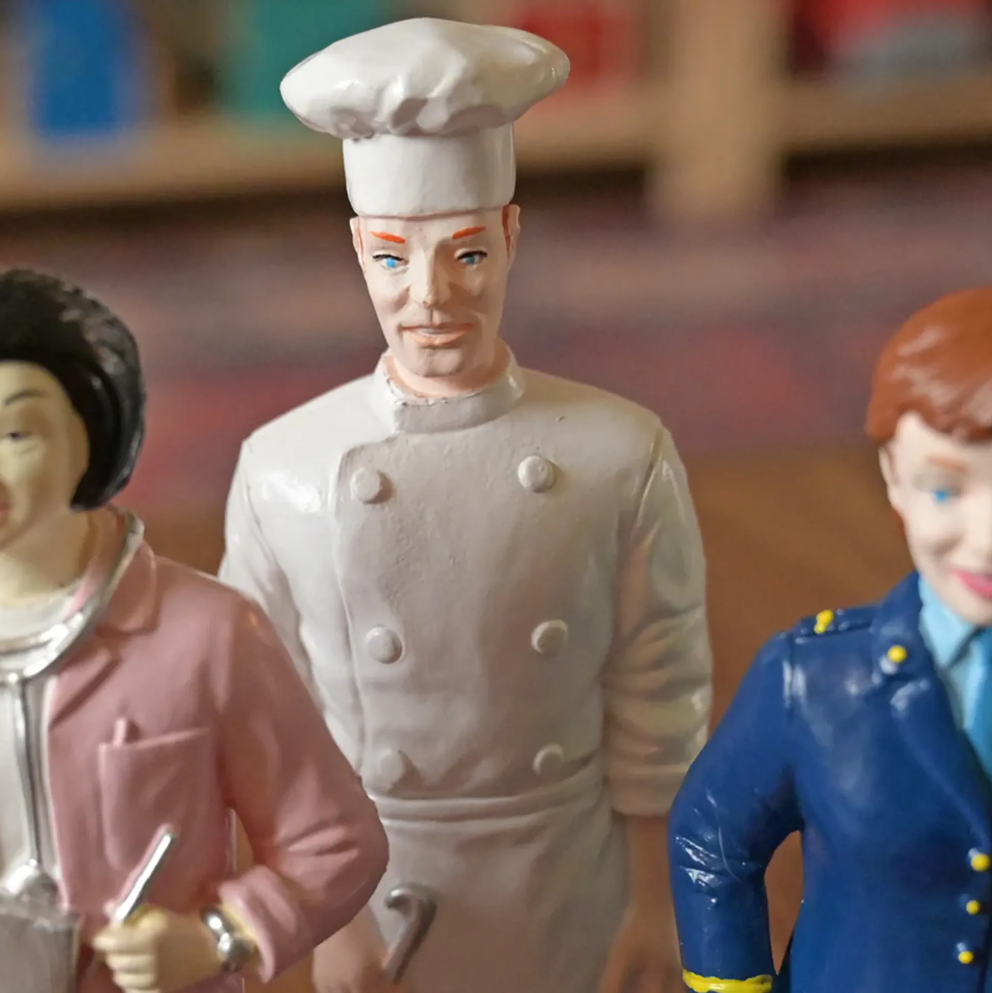 Pretend Professionals Career Figurine Set | 12 Realistic Vinyl Occupation Toys