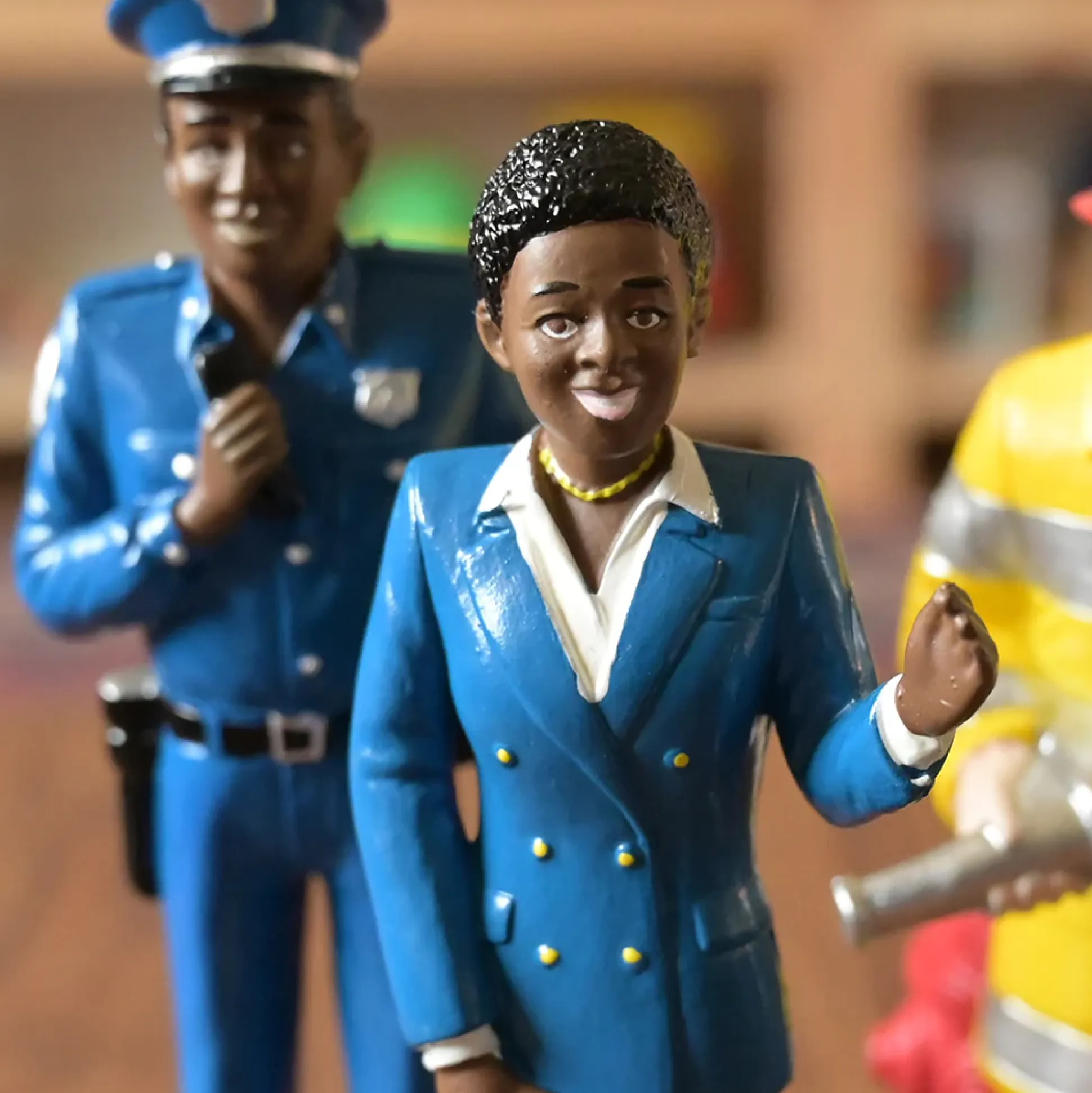 Pretend Professionals Career Figurine Set | 12 Realistic Vinyl Occupation Toys