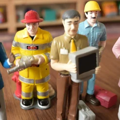 Pretend Professionals Career Figurine Set | 12 Realistic Vinyl Occupation Toys