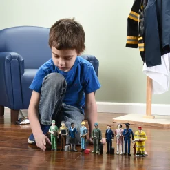 Pretend Professionals Career Figurine Set | 12 Realistic Vinyl Occupation Toys