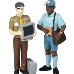 Pretend Professionals Career Figurine Set | 12 Realistic Vinyl Occupation Toys
