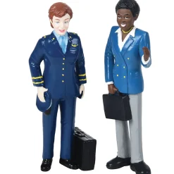 Pretend Professionals Career Figurine Set | 12 Realistic Vinyl Occupation Toys