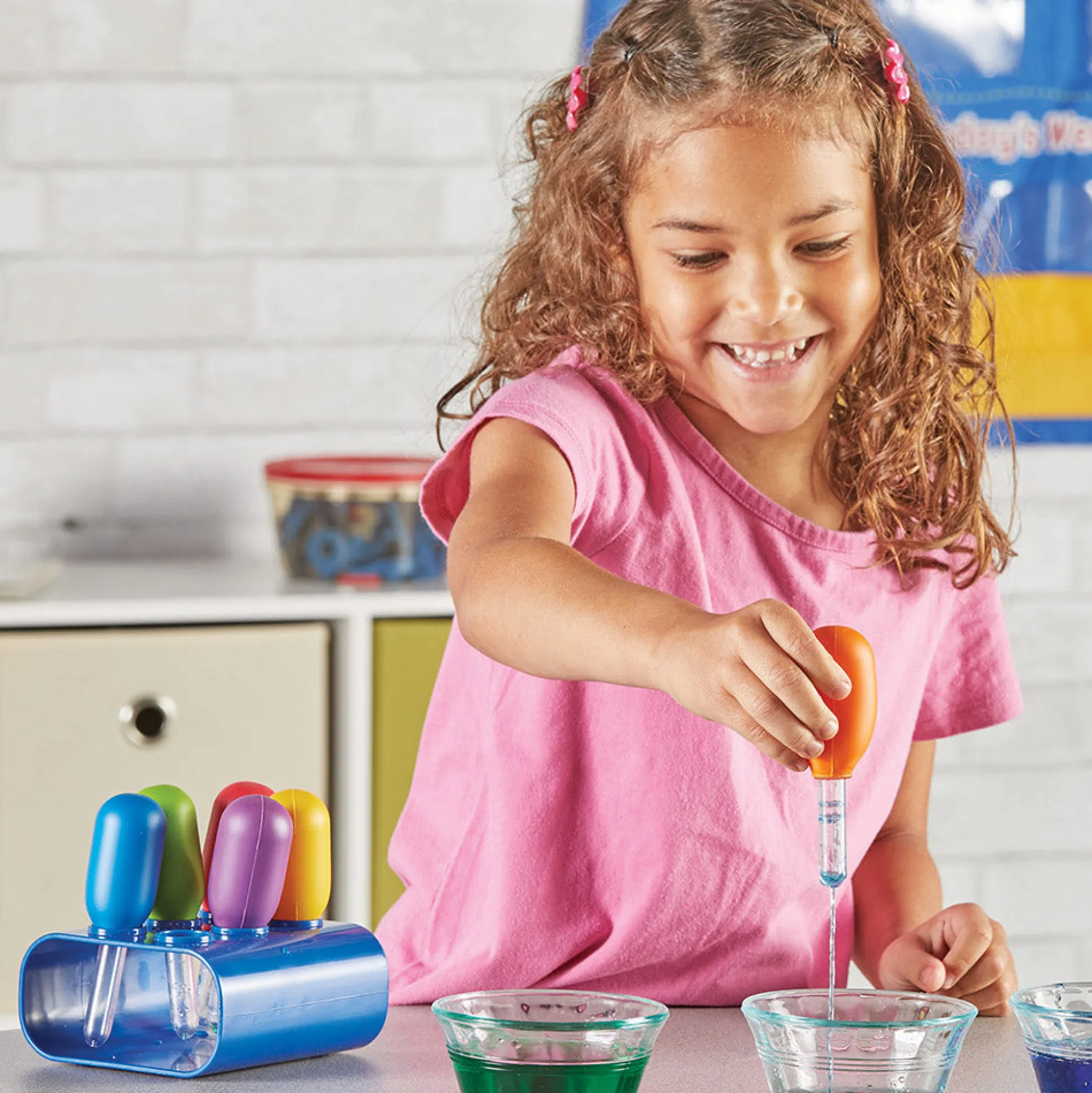 Primary Science Jumbo Eyedroppers with Stand | Fine Motor Skill Tools for Preschool STEM & Sensory Activities
