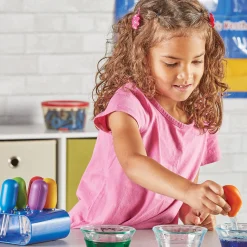 Primary Science Jumbo Eyedroppers with Stand | Fine Motor Skill Tools for Preschool STEM & Sensory Activities