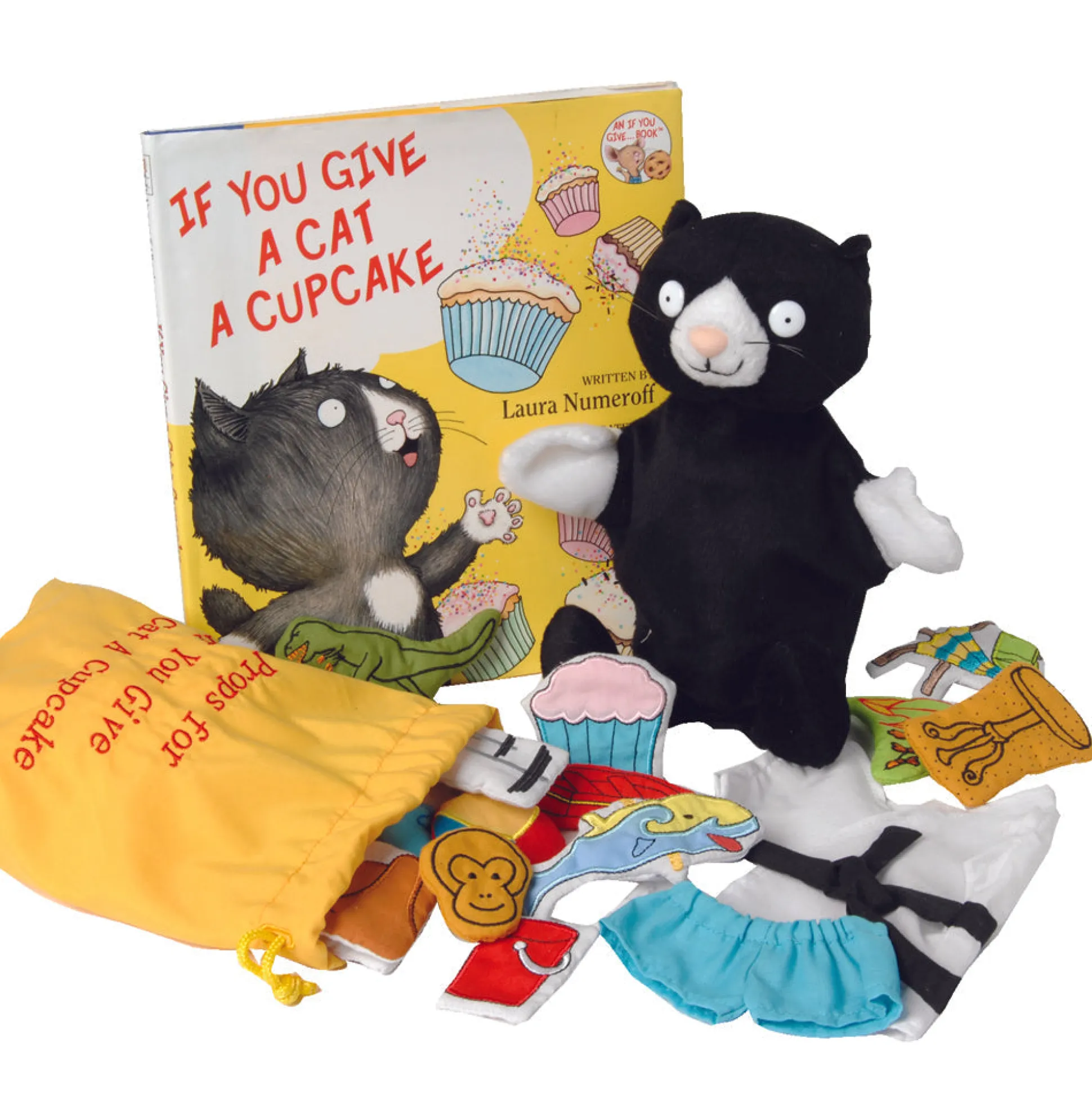 Puppet and Props and If You Give A Cat A Cupcake Book*