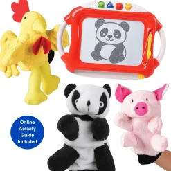 Puppet Storytelling & Drawing Learning Kit| Early Literacy, Fine Motor, and Creative Expression Set