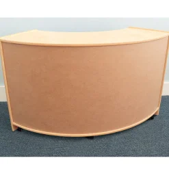 Quarter Circle Birch Storage Unit with Inner Shelves | Early Childhood Learning Spaces