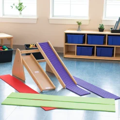 Race & Roll STEM Ramp Set | Hardwood Motion Ramps for Preschool Physics & Engineering Play