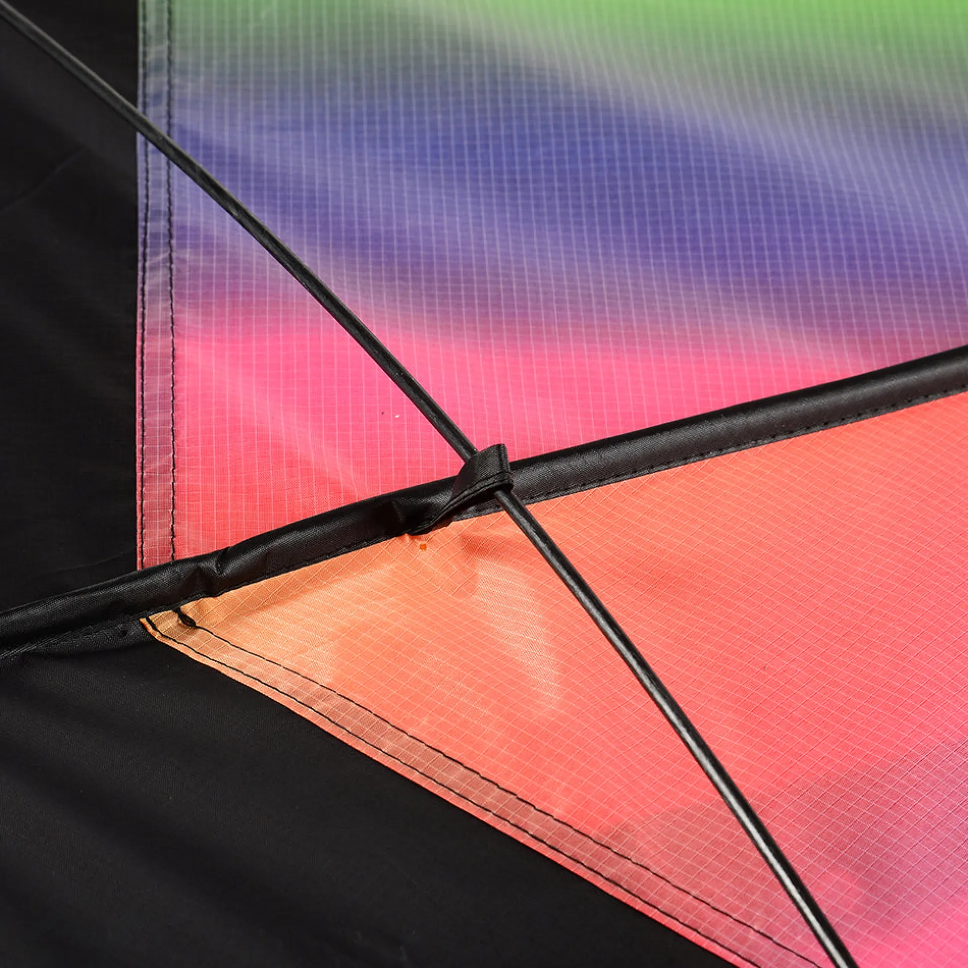Rainbow Dragon Tail Kite | Easy-Fly Nylon Kite with 41" Wingspan