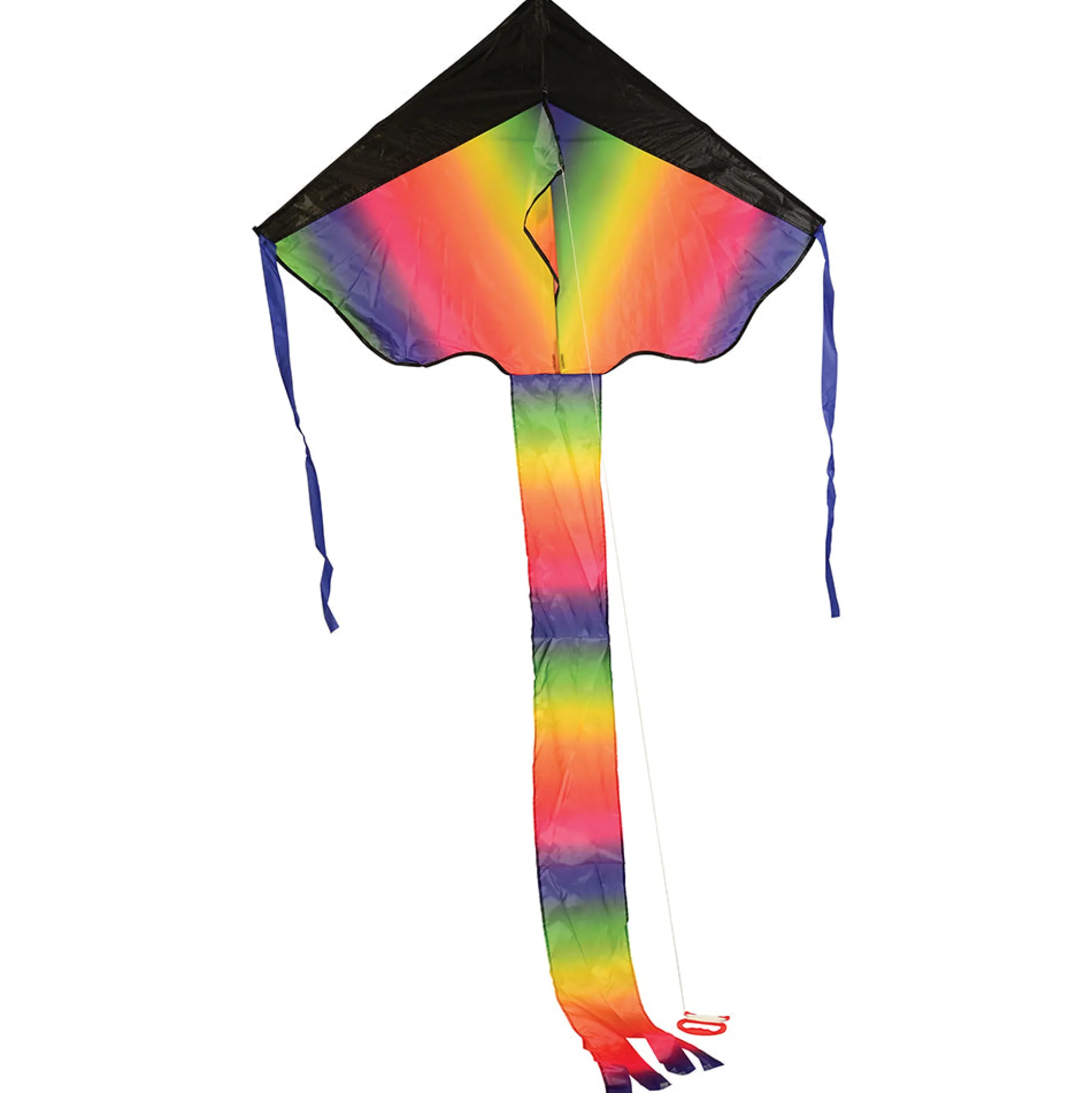 Rainbow Dragon Tail Kite | Easy-Fly Nylon Kite with 41" Wingspan