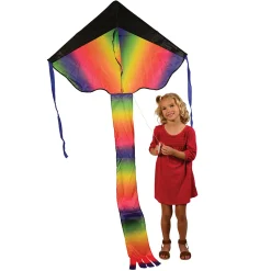 Rainbow Dragon Tail Kite | Easy-Fly Nylon Kite with 41