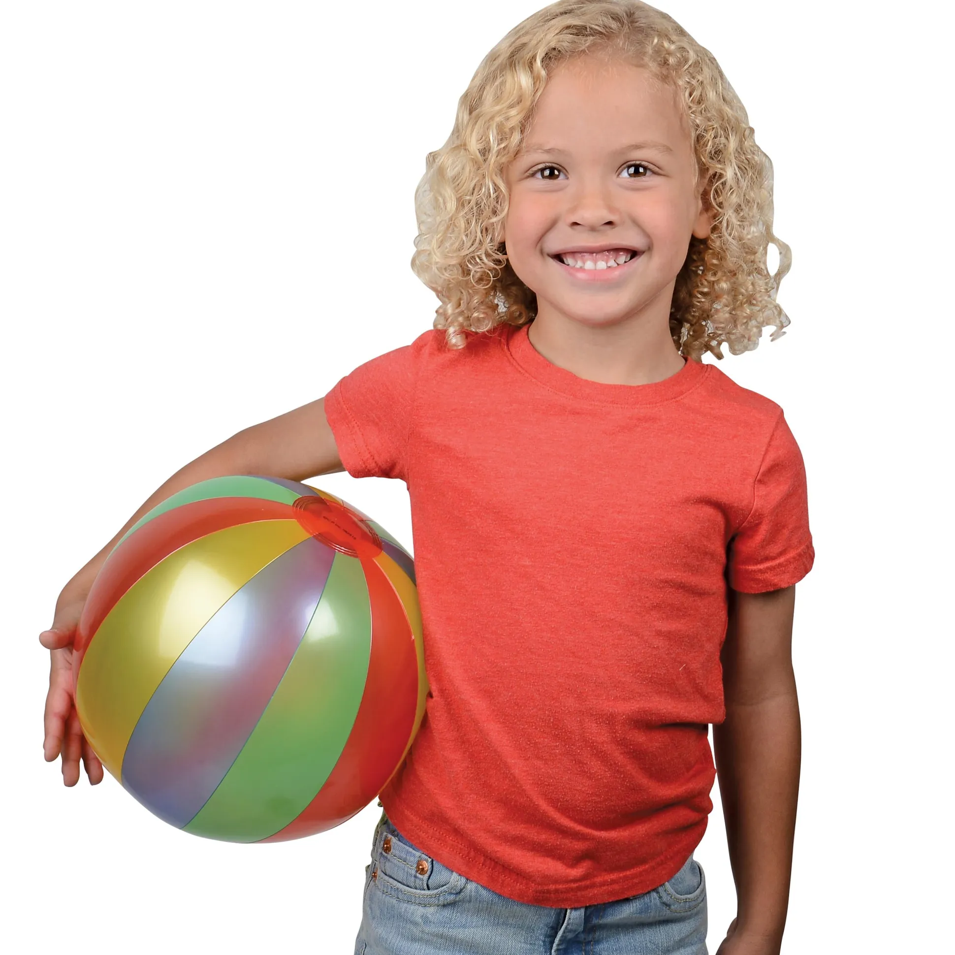 Rainbow Inflatable Beach Balls | 12 Pack of 9-Inch Colorful Play Balls