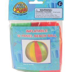 Rainbow Inflatable Beach Balls | 12 Pack of 9-Inch Colorful Play Balls