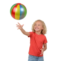 Rainbow Inflatable Beach Balls | 12 Pack of 9-Inch Colorful Play Balls