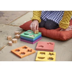Rainbow Wooden Shape Stacker