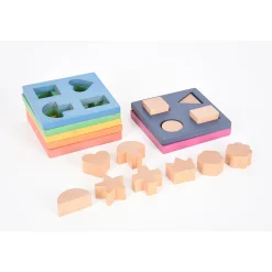 Rainbow Wooden Shape Stacker