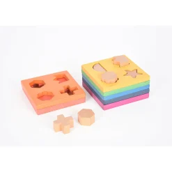 Rainbow Wooden Shape Stacker