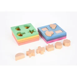 Rainbow Wooden Shape Stacker