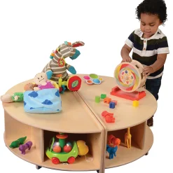 Read-A-Round Circle Bench | Cozy Classroom Seating with Storage & Cushioned Comfort