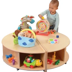 Read-A-Round Circle Bench | Cozy Classroom Seating with Storage & Cushioned Comfort