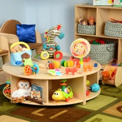 Read-A-Round Circle Bench | Cozy Classroom Seating with Storage & Cushioned Comfort