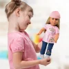 Realistic Doll Clothing Set for 16"–18" Dolls - Jeans, Hat & Shoes