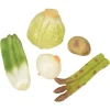Realistic Play Vegetables Set | 5-Piece Life-Size Pretend Food