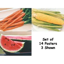 Real-Life Learning Posters - Fruits & Vegetables