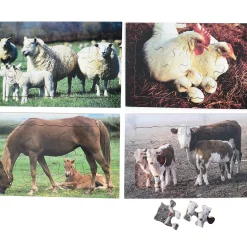 Real Life Mother & Baby Animal Puzzles - Farm Animals