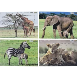 Real Life Mother & Baby Animal Puzzles - Wild Animals