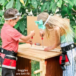 Real Tool Set with Adjustable Tool Belt – 5 Piece Child-Sized Tool Kit