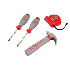 Real Tool Set with Adjustable Tool Belt – 5 Piece Child-Sized Tool Kit