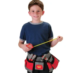 Real Tool Set with Adjustable Tool Belt – 5 Piece Child-Sized Tool Kit