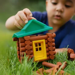 Real Wooden Pioneer Logs - 200 Pieces