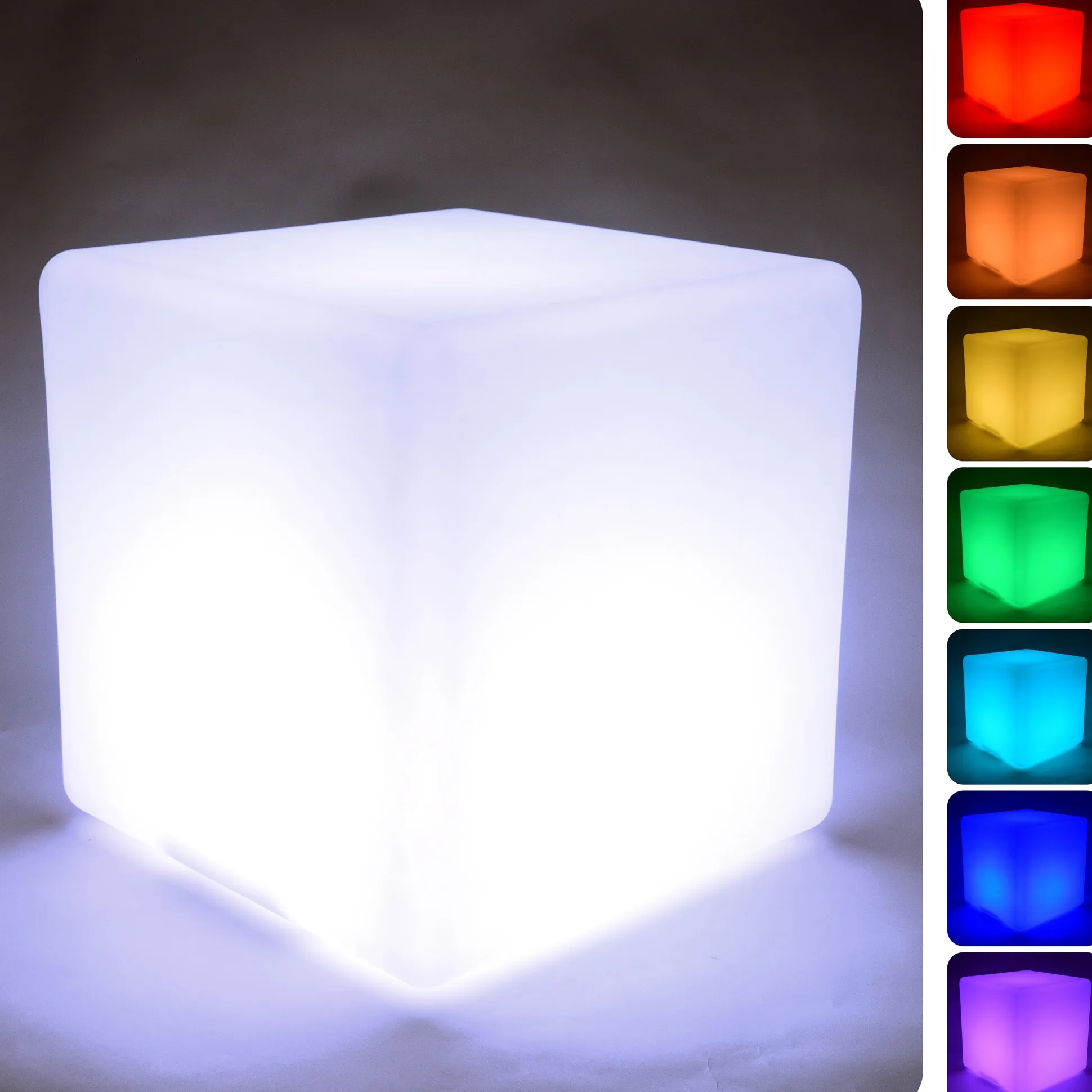 Rechargeable LED Color-Changing Light Cube | Sensory Play, Seating & Calming Classroom Light
