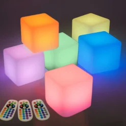 Rechargeable Light Blocks | 6-Piece Color-Changing STEM Sensory Building Set