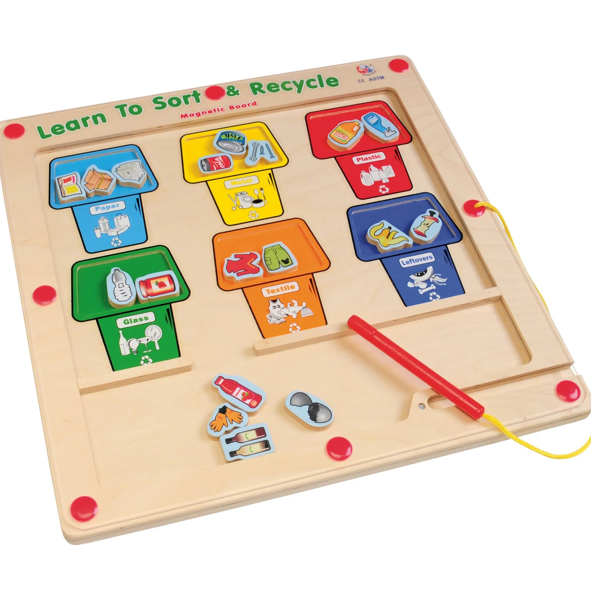 Recycle & Sort Magnetic Game | Learn About Materials Through Play