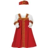 Red and Gold Folk Festival Dress | Eastern Europe