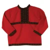 Red Embroidered Folk Shirt | Eastern Europe