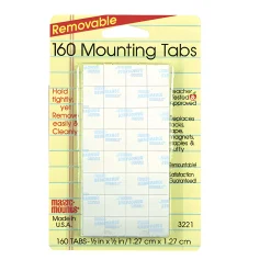 Removable Adhesive Mounting Tabs – 160 Count