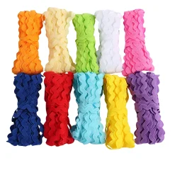 Rick Rack Craft Ribbon - 10 Pieces